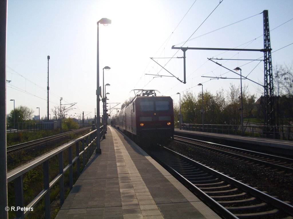 143 059-4 als S10 Leipzig in Schkeuditz. 23.04.10