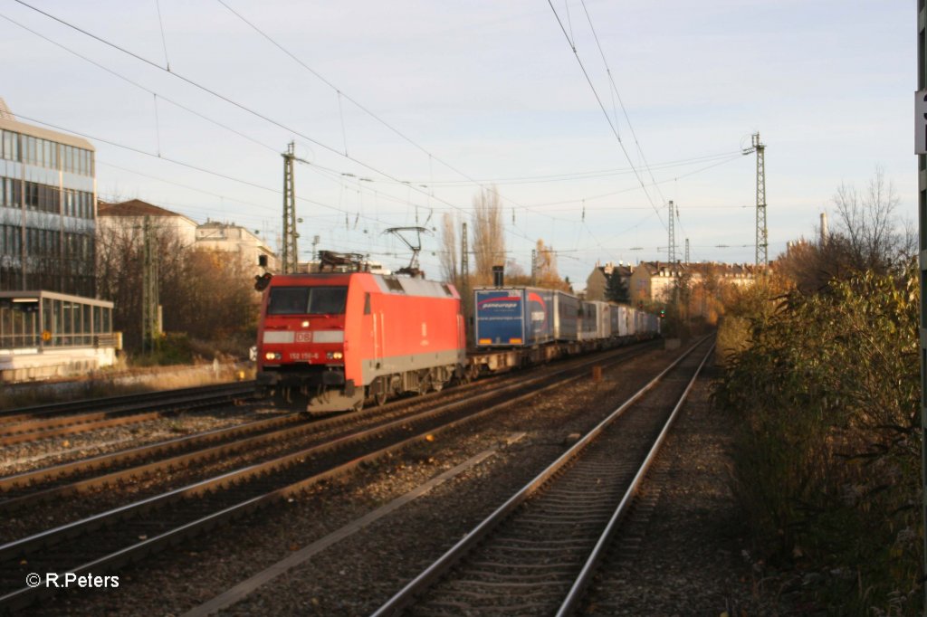 152 156-6 mit Terratrans/Paneuropa am Heimeranplatz. 04.11.10