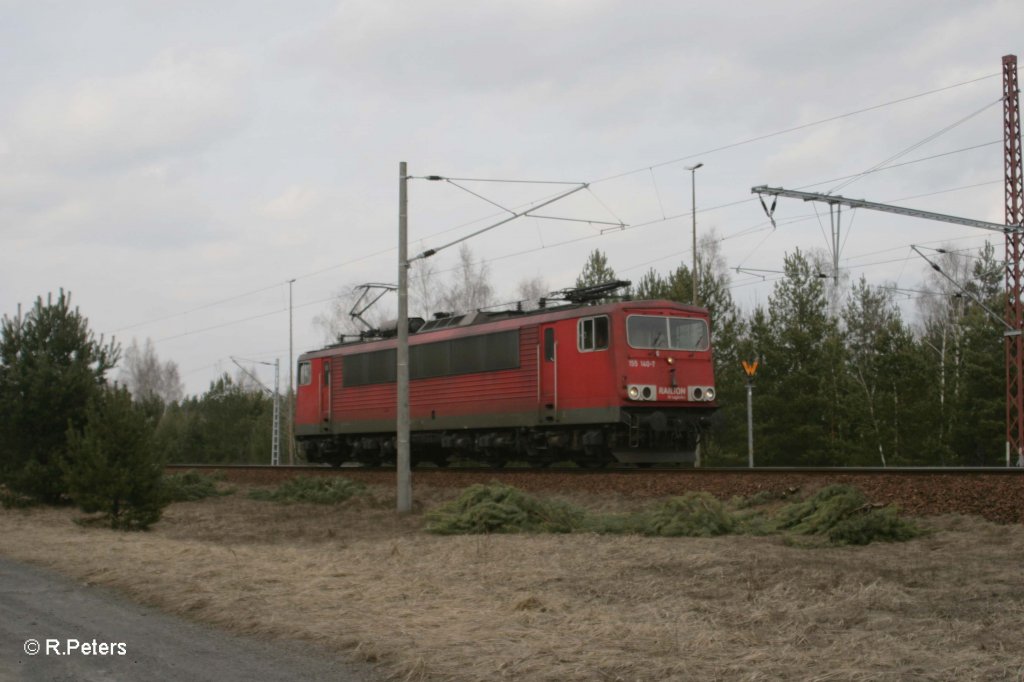 155 140-7 im Werksbahnhof Ziltendorf. 10.03.11