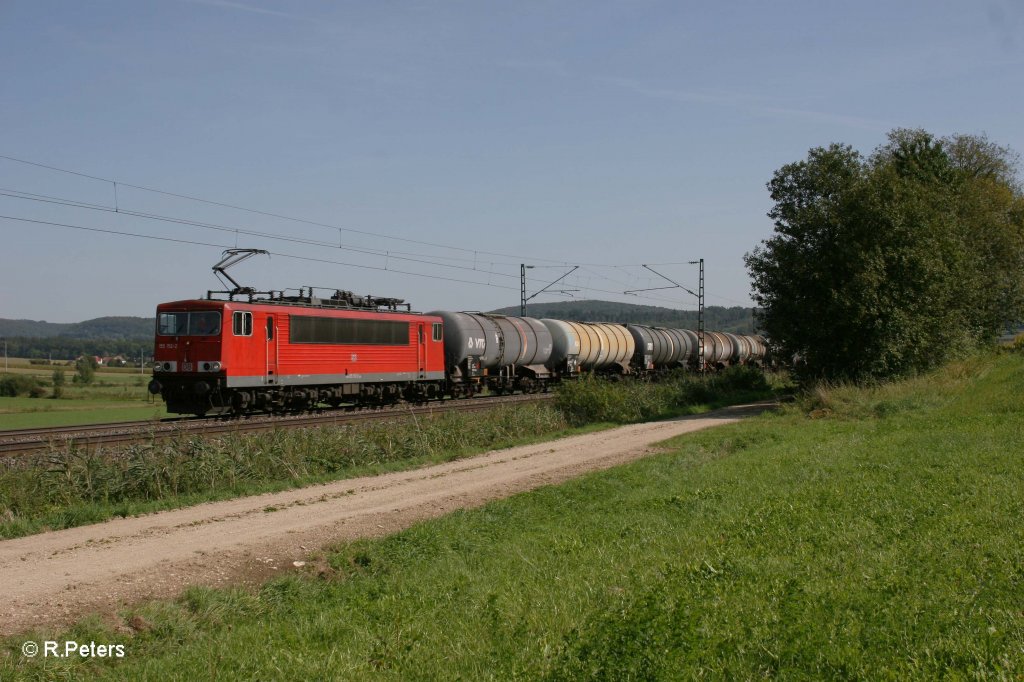 155 152-2 mit Kesselzug bei Wettelsheim. 16.09.11