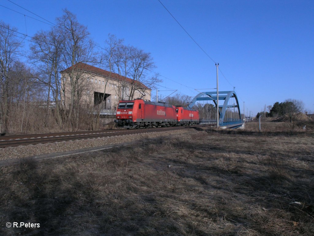 185 163-3 und 176 in Eisenhttenstatd. 07.03.11