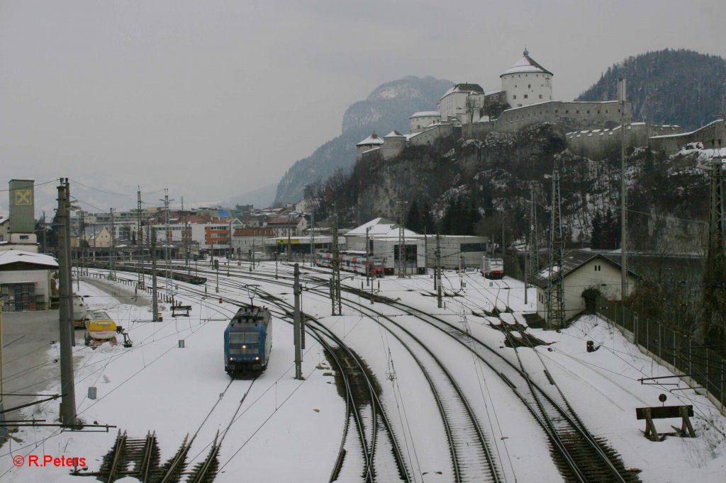 185 514-7 beim Umsetzen in A-Kufstein.04.02.12