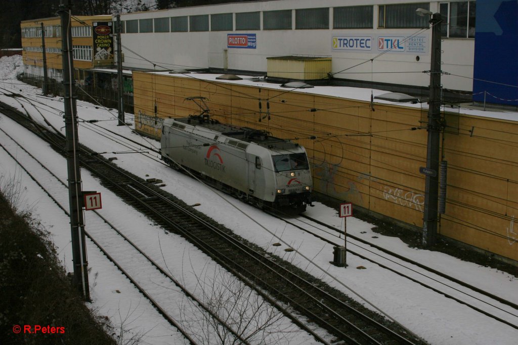 185 539-4 beim Umsetzten in A-Kufstein. 04.02.11