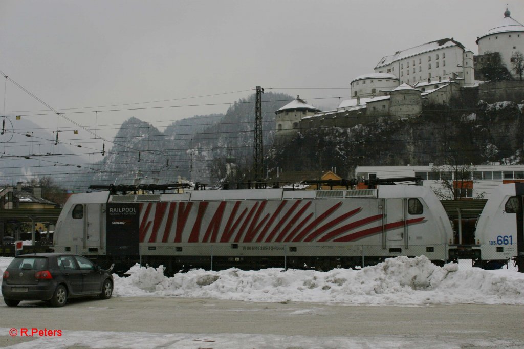 186 285-3 abgestellt in A-Kufstein. 04.02.12