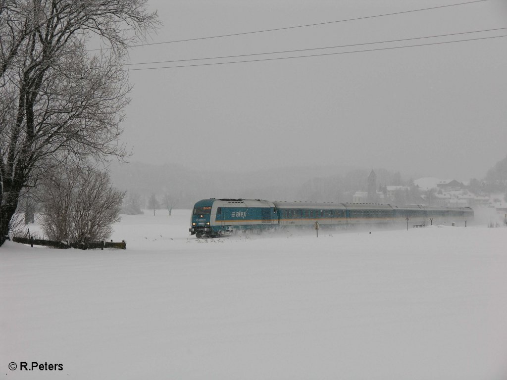 223 062 lsst Stein im Allgu mit ein Alex nach Mnchen hinter sich. 24.02.09