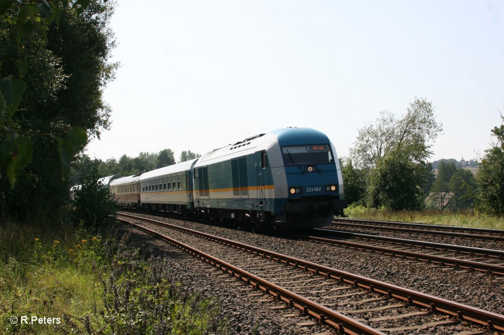 223 062 mit ALX84106 nach Hof bei Schnfeld. 23.08.11