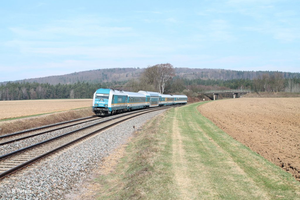 223 062 mit dem ALX84111 Hof - Mnchen bei Oberteich. 18.04.13