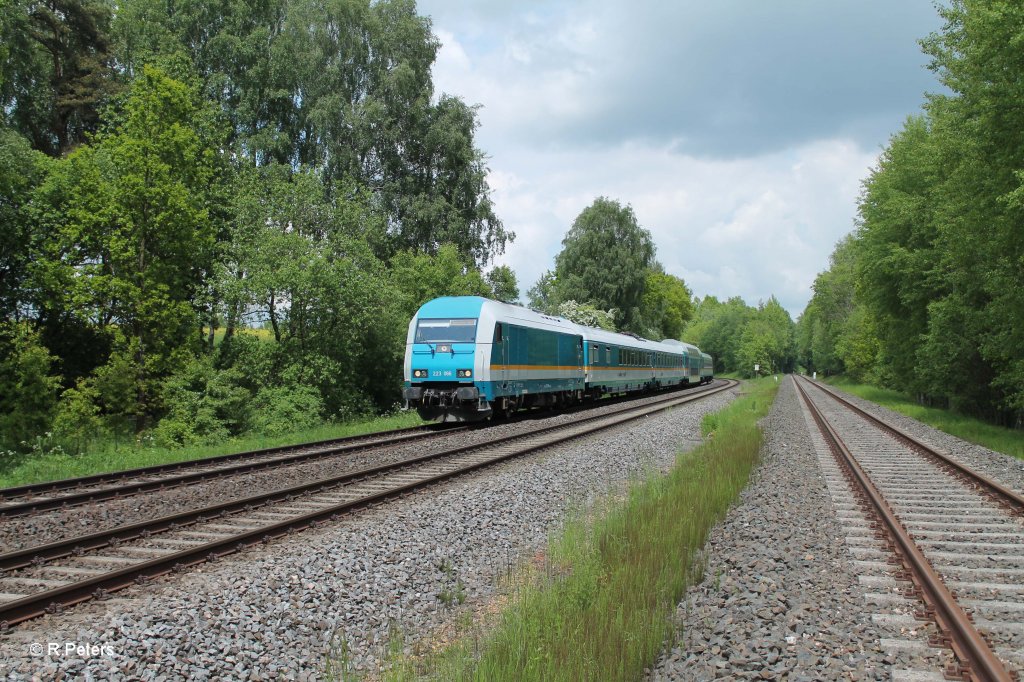 223 066 mit dem ALX84115 Hof - Mnchen bei Schnfeld. 06.06.13