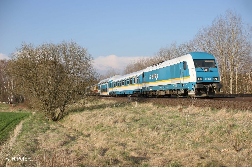 223 068 als ALX84121 Hof - Mnchen bei Schnfeld. 19.04.12