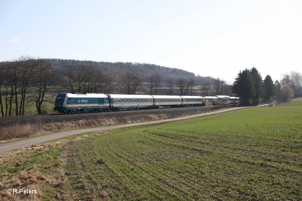 223 069 mit dem ALX84102 Mnchen - Hof bei Lengenfeld. 01.04.12