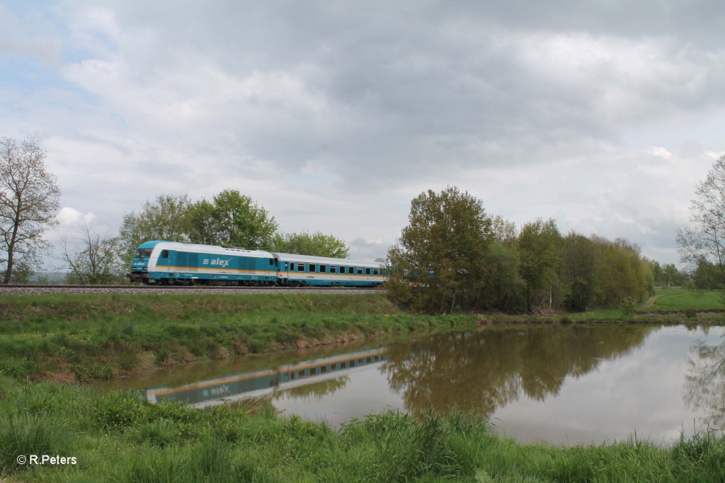 223 069 mit dem ALX84124Hof - Mnchen bei Wiesau. 10.05.13