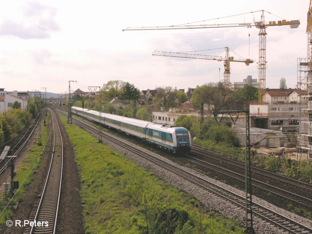 223 069 verlsst Regensburg mit ein Alex nach Hof. 03.05.08