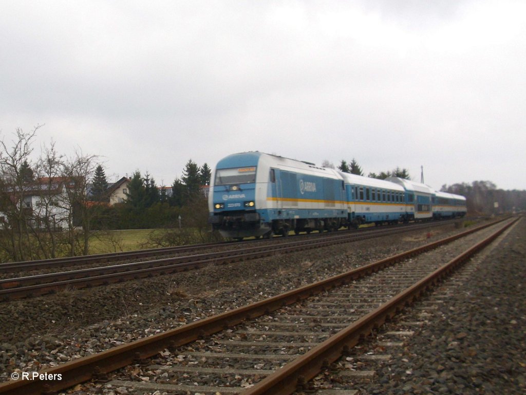 223 070 mit ALX84111 nach Mnchen bei Schnfeld. 19.03.11