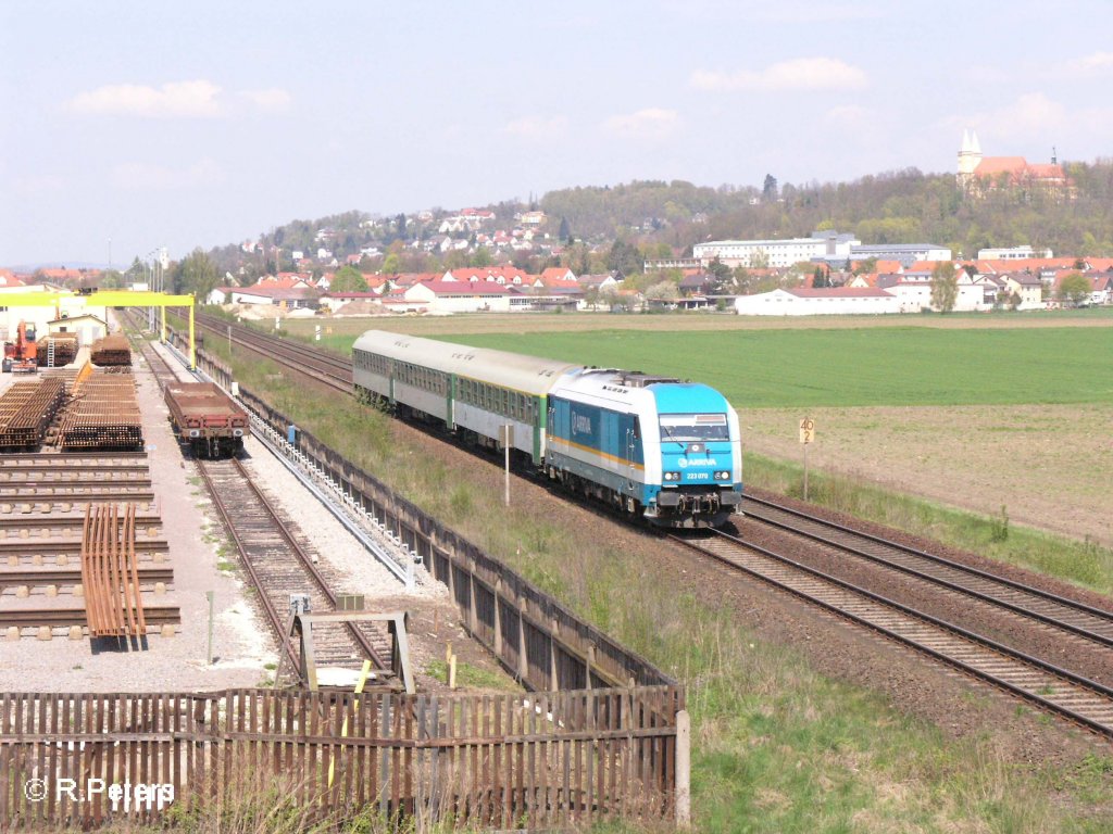 223 070 zieht ein Alex aus Prag nach Mnchen bei Schwandorf. 27.04.08