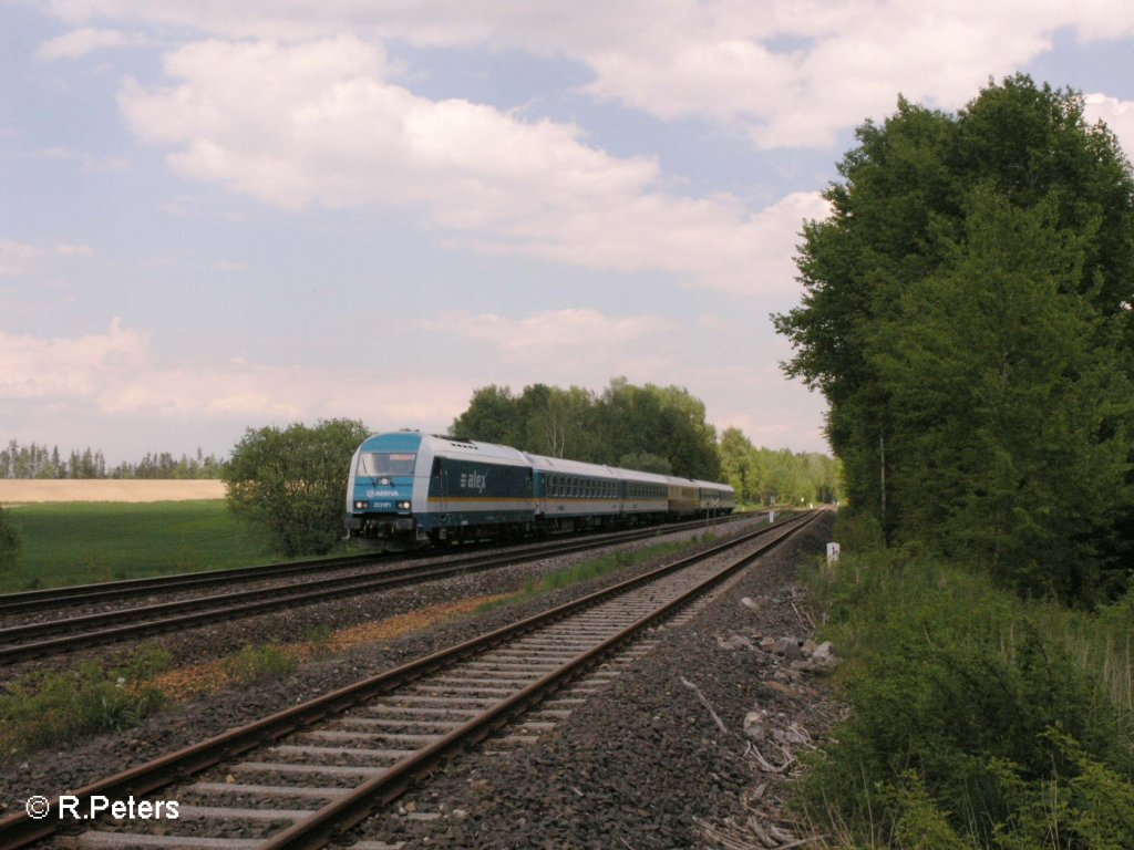 223 071 zieht bei Schnfeld ein Alex nach Mnchen. 14.05.08