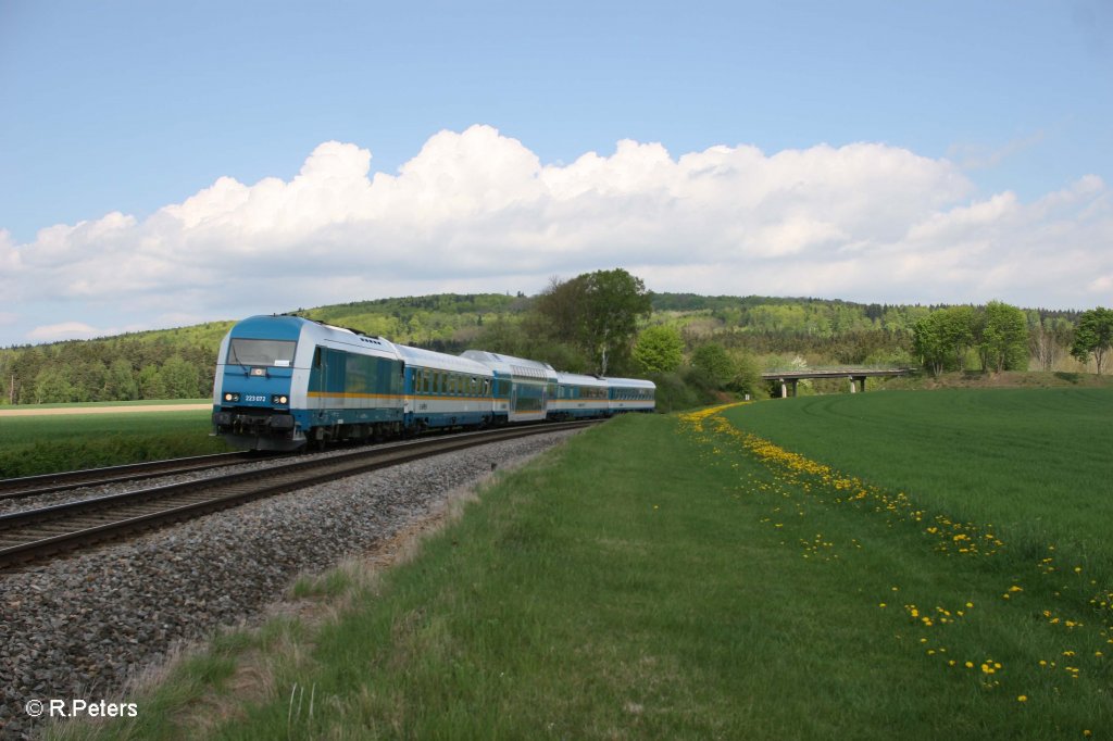 223 072 als ALX84111 Hof - Mnchen bei Oberteich. 04.05.10