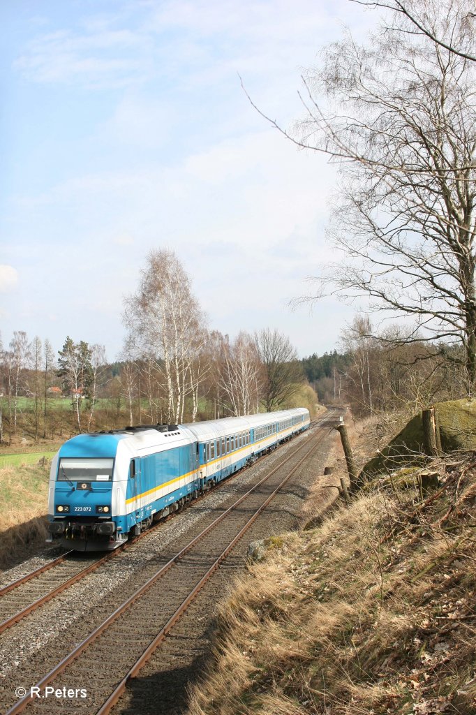 223 072 mit reinrassigen Alex als ALX84115 Hof - Mnchen bei Escheldorf. 04.04.12