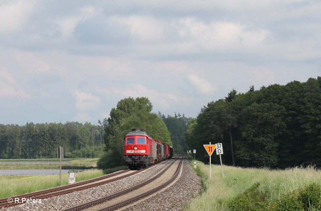 232 330-1 mit dem 56743 Wagenberfhrung nach Marktredwitz bei Oberteich. 09.06.13