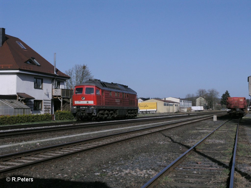 232 587-6 als Lz in Pechbrunn. 09.04.11