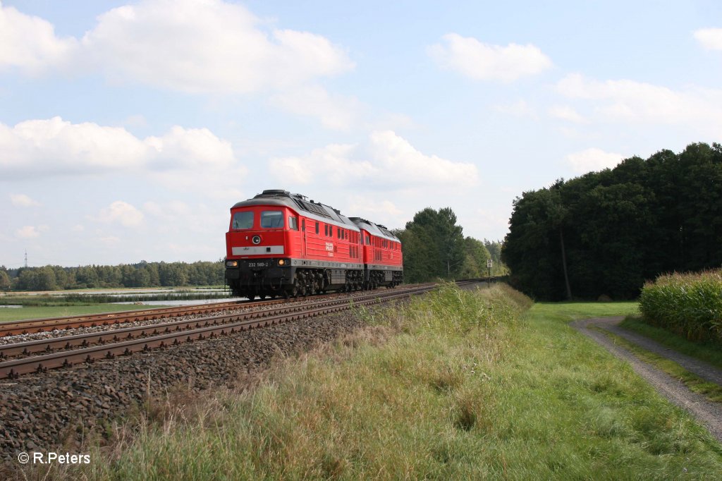 232 589-2 und 232 262-6 bei Oberteich. 17.09.11