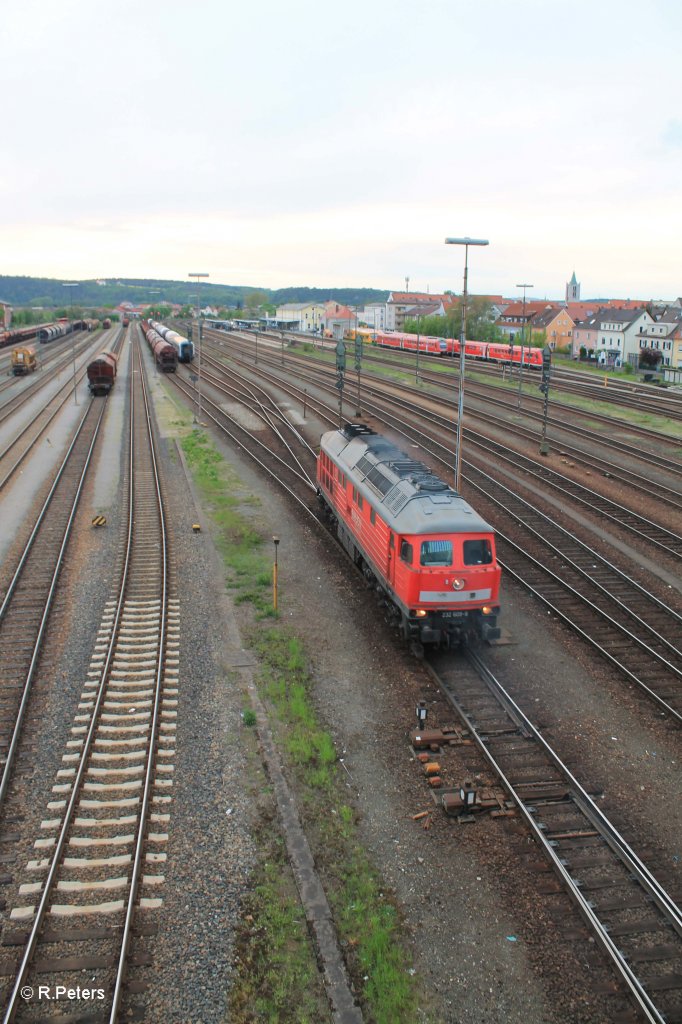 232 609-8 beim Umsetzen in Schwandorf. 09.05.13