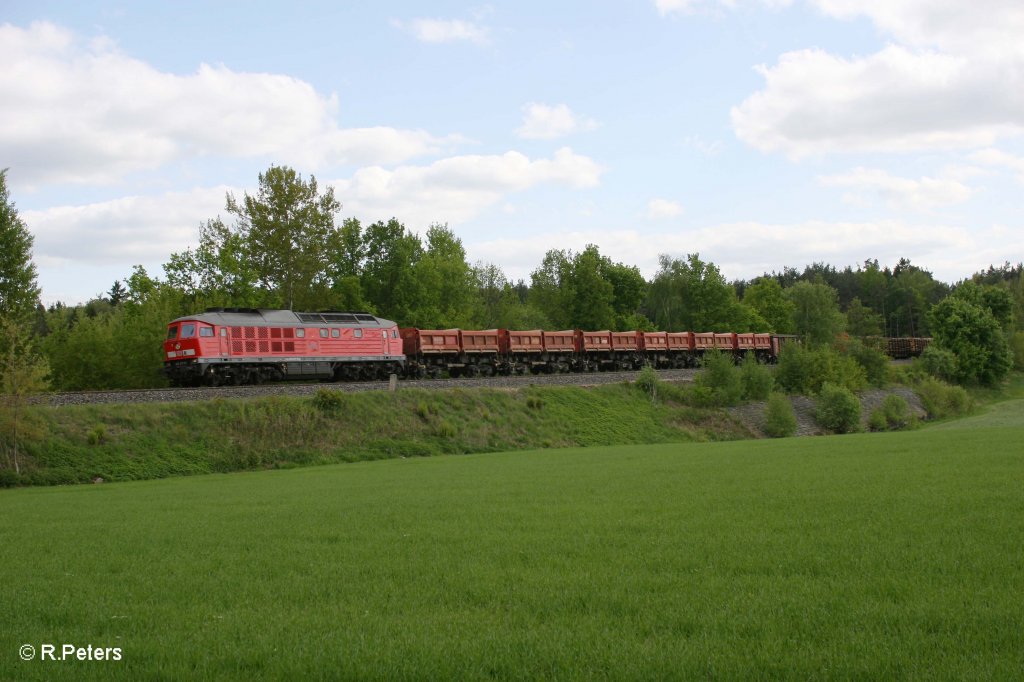 233 217-9 mit Umleitergterzug bei Wiesau. 13.05.12