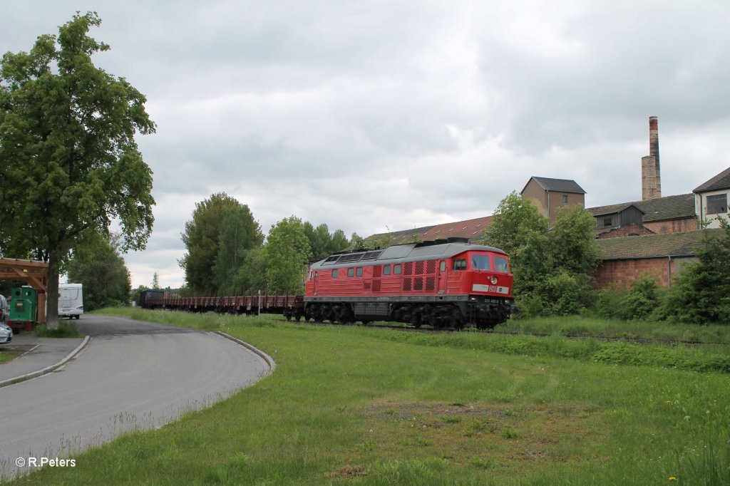 233 452-2 mit dem 45367 Nrnberg - Cheb bei der Einfahrt in Wiesau/Oberpfalz. 30.05.13