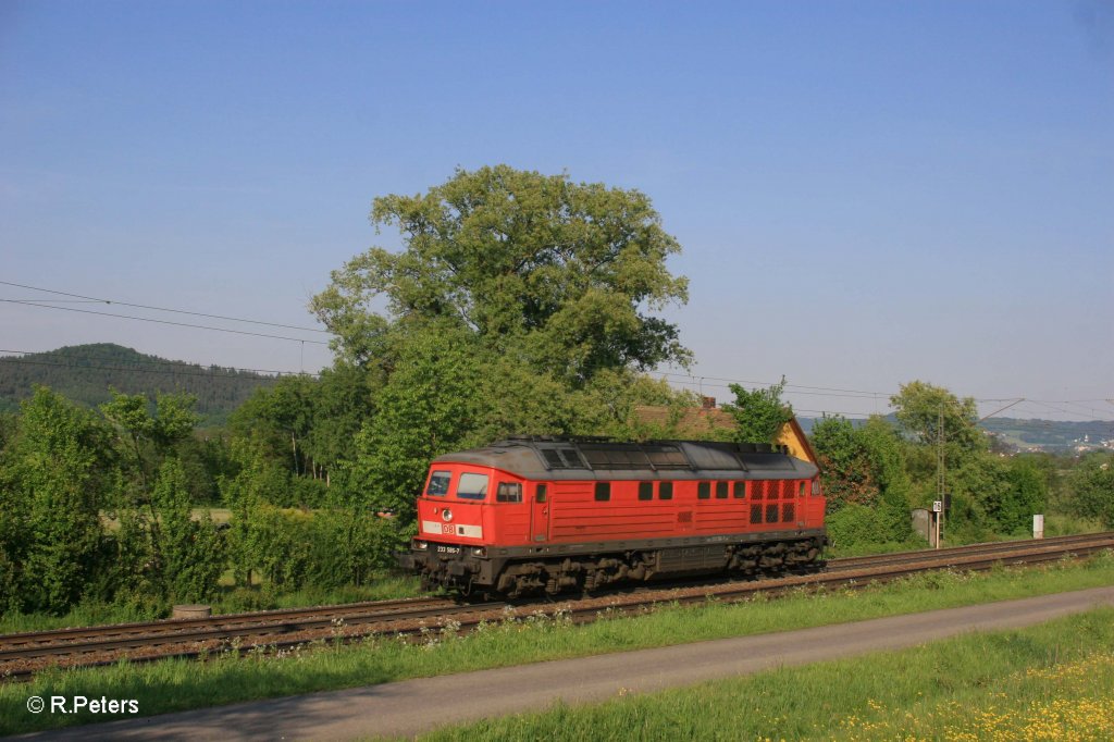 233 586-7 als Lz nach Nrnberg bei Plling. 13.05.11