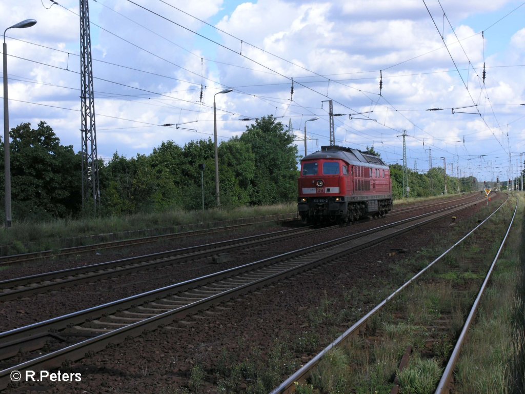 233 616-2 kommt solo von der berfhrungsfahrt wieder.Saamund 17.08.08