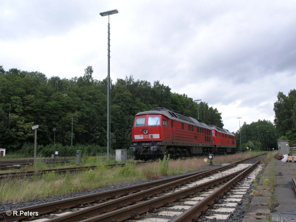 233 625-3 und 233 562-8 stehen in Marktredwitz abgestellt. 11.06.09