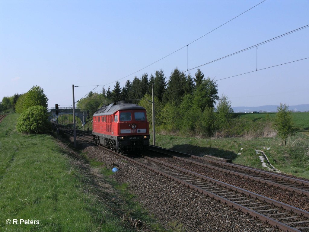 233 698-0 als Lz wieder zurck nach Landshut. 21.04.11