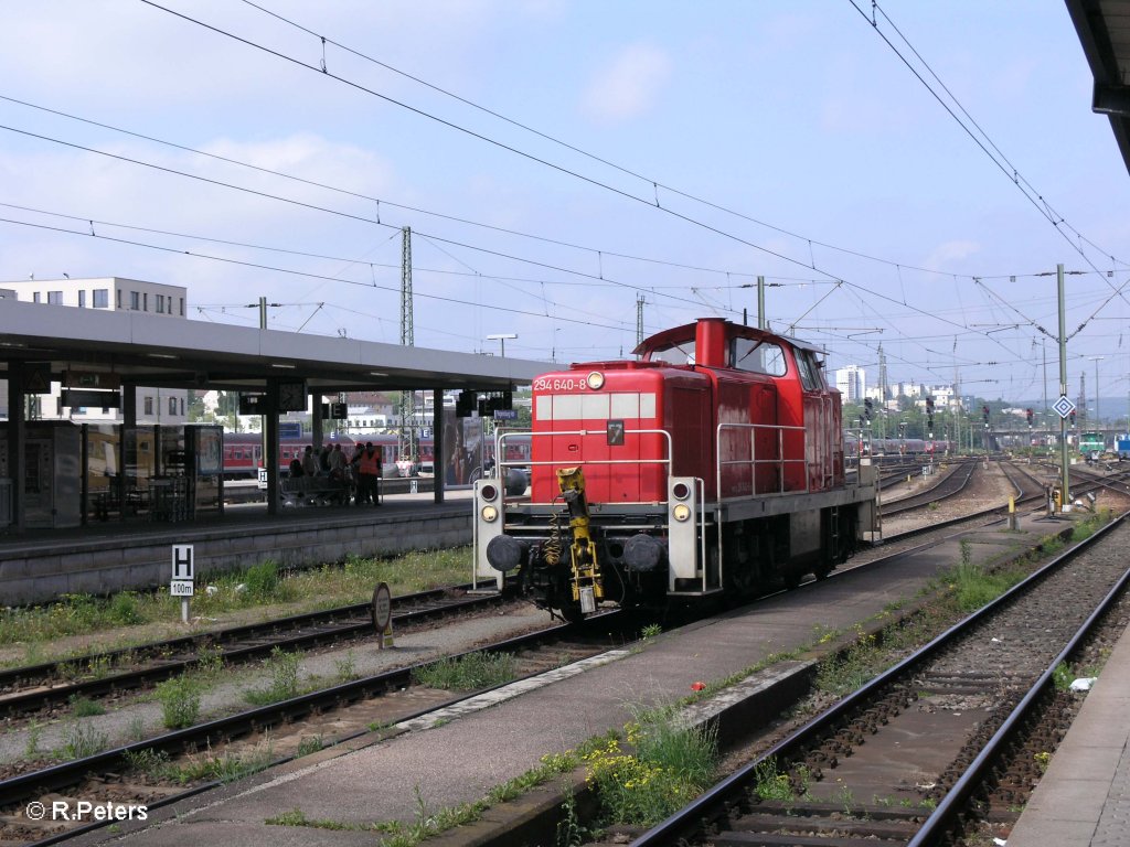 294 640-8 rangiert in Regensburg Ost. 09.05.09