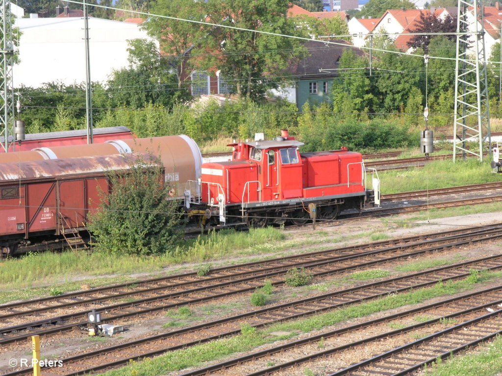 362 407-9  steht abgestellt in Plattling. 08.08.09