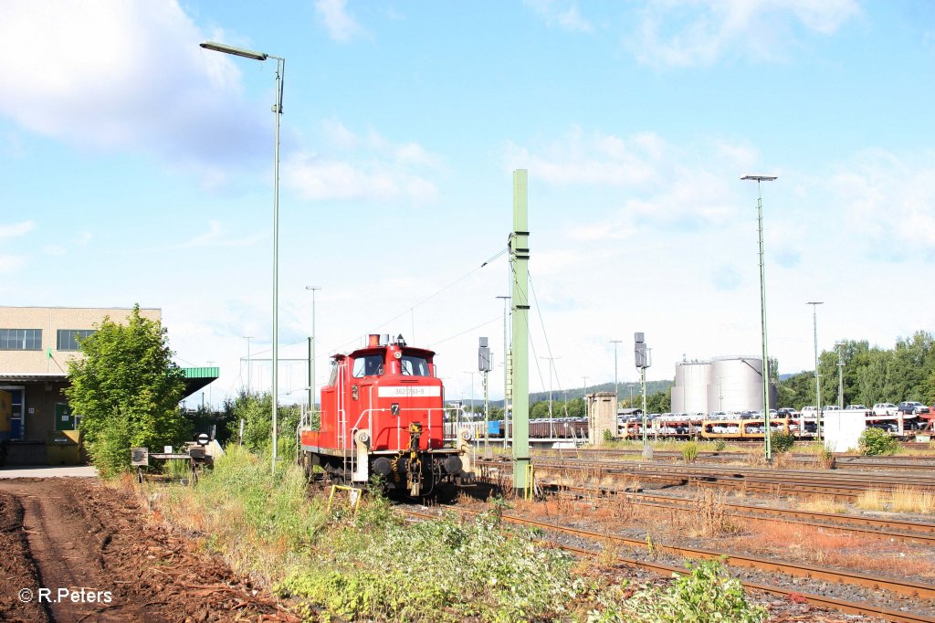 362 761-9 abgestellt in Marktredwitz. 23.07.11