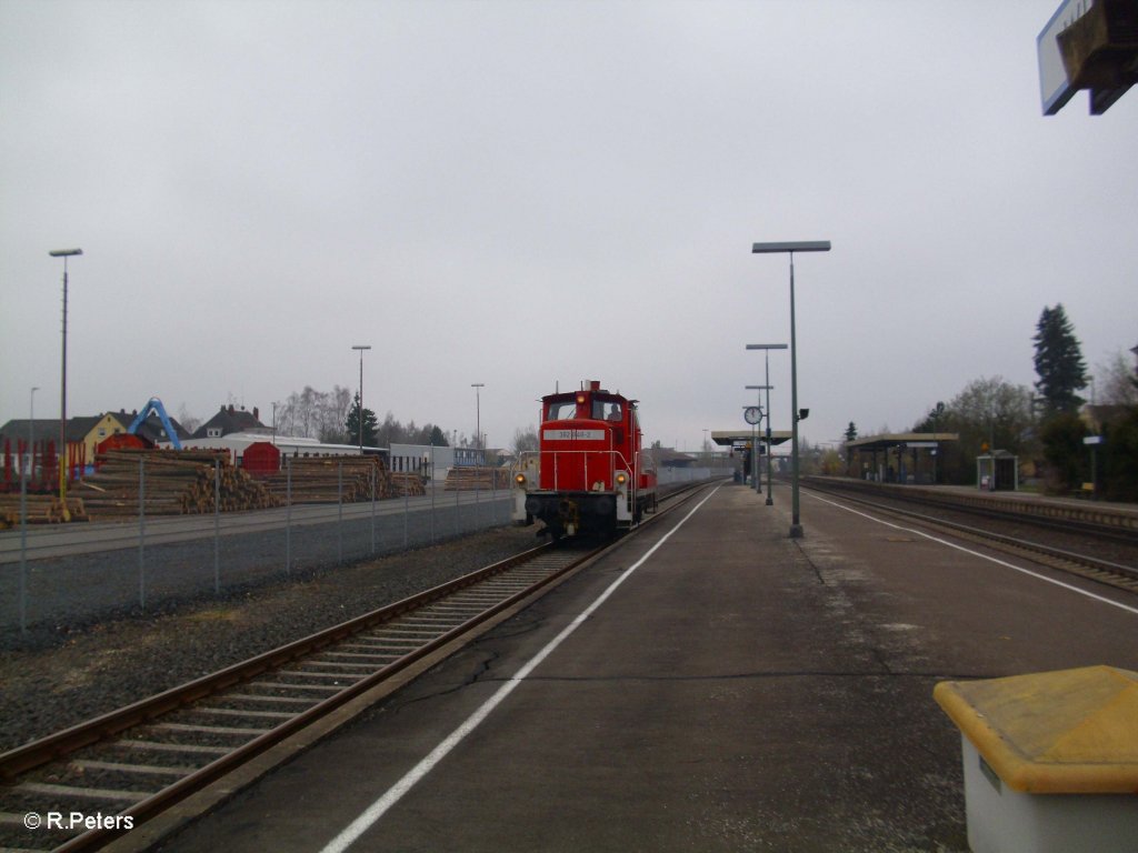 362 849-2 beim Umsetzten in Wiesau/Oberpfalz. 06.04.11