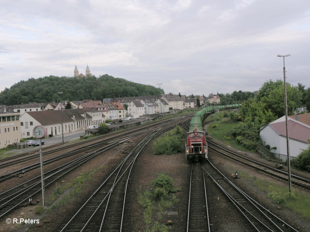 363 651-1 holte ein Mllzug in Schwandorf. 26.05.10