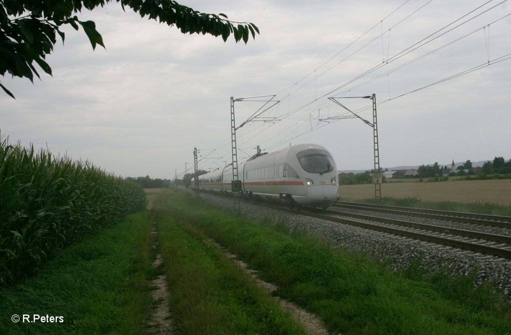 411 004-5  Erfurt  als ICE 27 nach Wien bei Moosham. 03.08.11