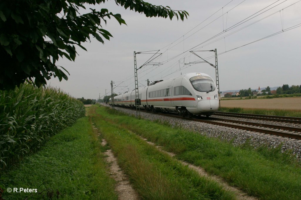 411 092-0  Linz  als ICE 29 nach Wien bei Moosham. 03.08.11