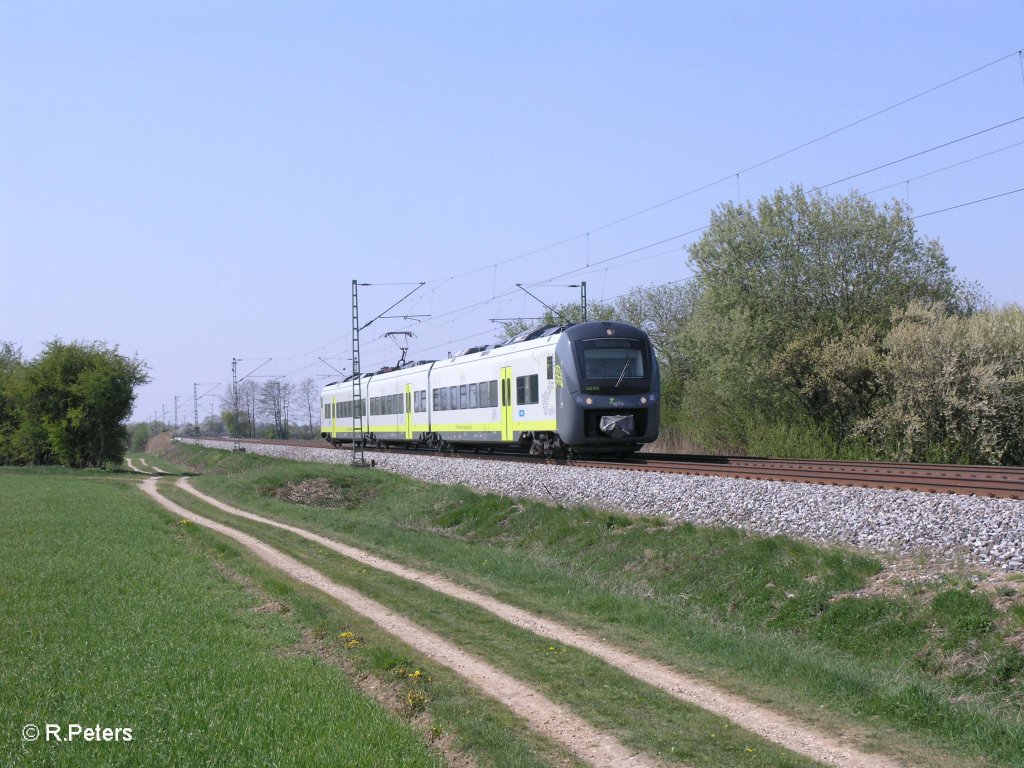 440 909 als AG84419 Neumarkt(Oberpfalz) – Plattling bei Moosham. 21.04.11
