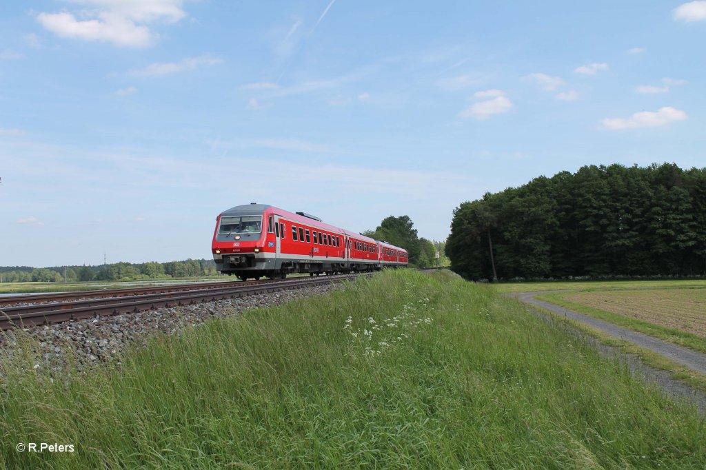 610 001 + 013 als RE3696 Regensburg - Hog bei Oberteich. 13.06.13