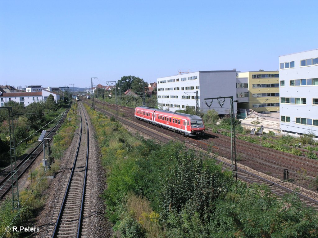 610 001-9 verlsst Regensburg als RB Nrnberg. 09.09.09