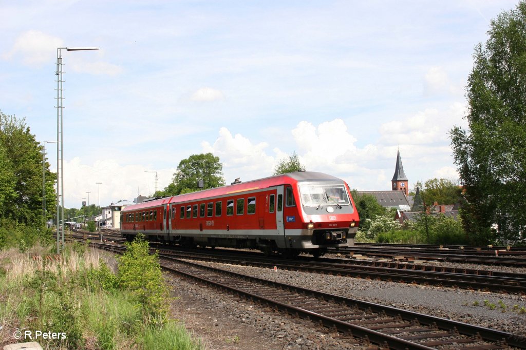 610 509 verlsst Marktredwitz als RE5686 Cheb - Nrnberg. 11.05.12