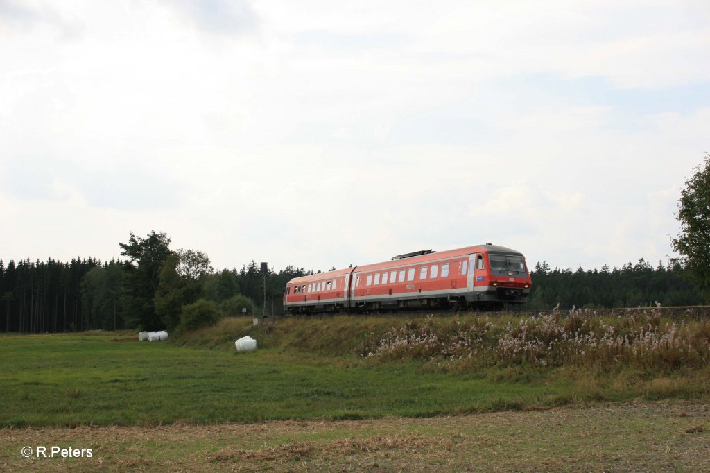 610 517 als RE 5291 Nrnberg - Chep bei Waldershof. 11.09.12