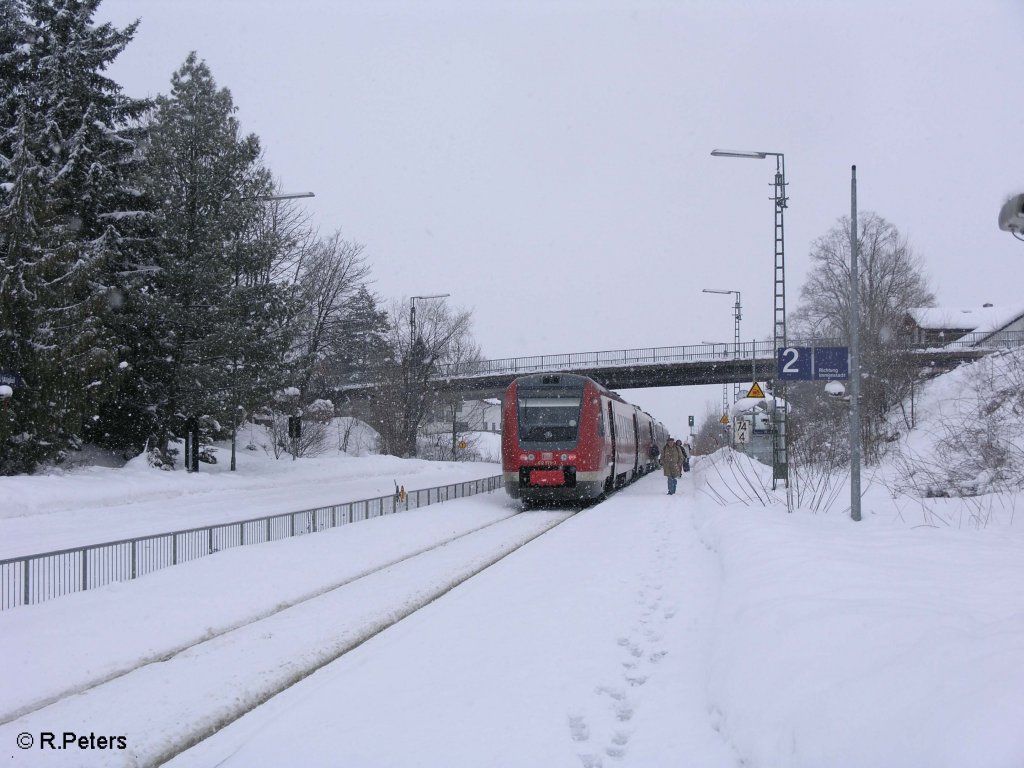 612 579-3 hngt hinten am RE3993 Lindau in Martinszell. 24.02.09

