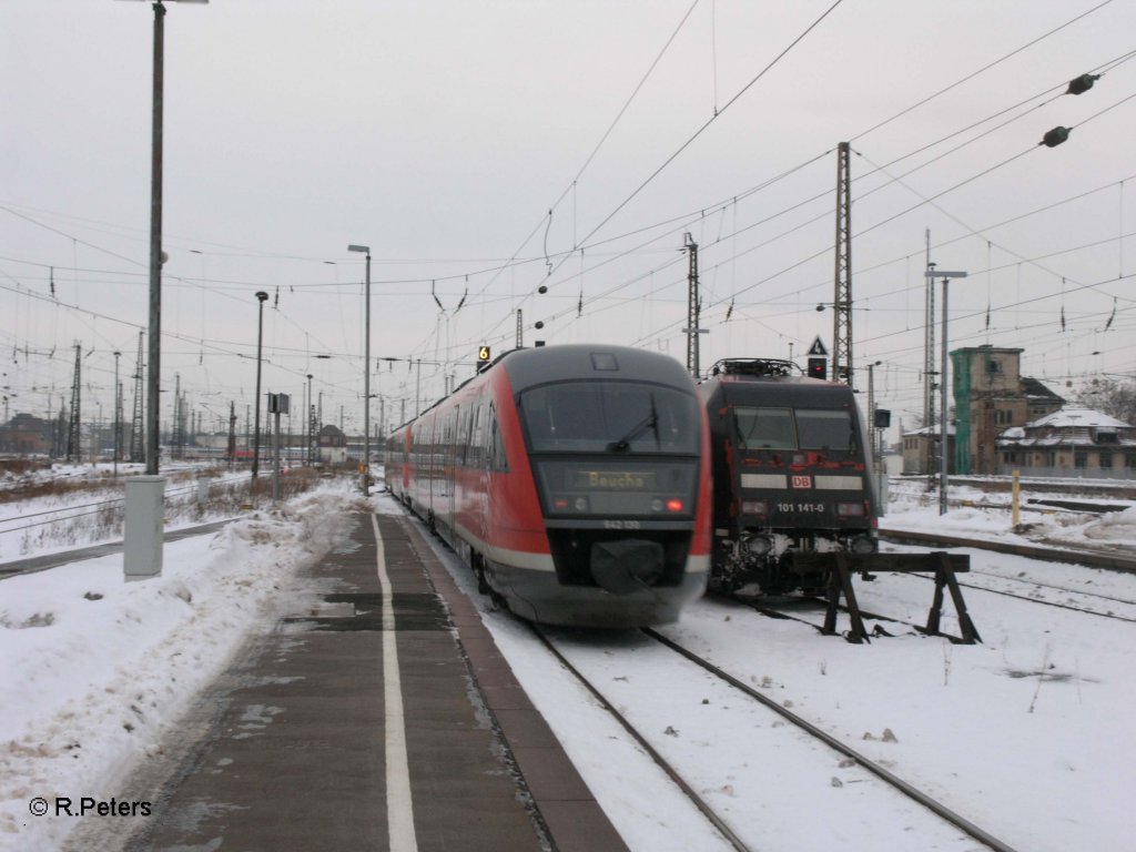 642 190 mit RB Beucha in Leipzig HBF. 20.12.10