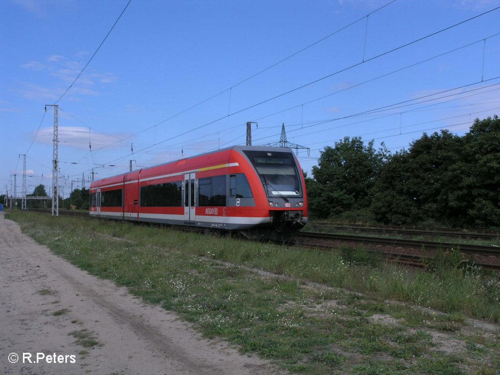 646 005 verlsst saarmund auf dem Weg nach Berlin-Schnefeld als RB22. 17.08.08