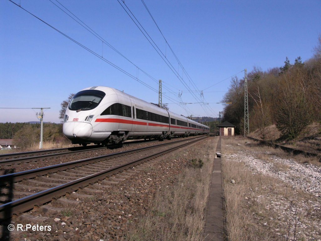 Ein 411er als IC25 nach wien bei Sengenthal. 06.03.08