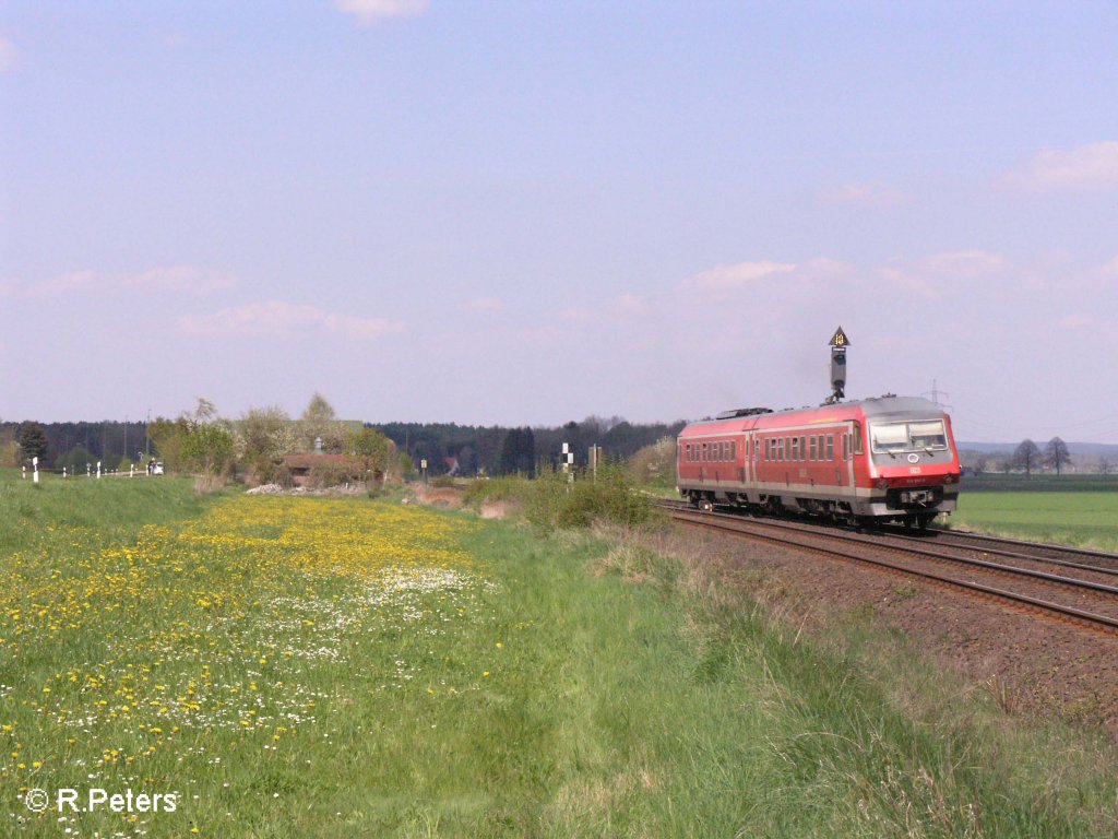 Ein 610er auf dem Weg nach Nrnberg bei Richt bei Schwandorf. 27.04.08