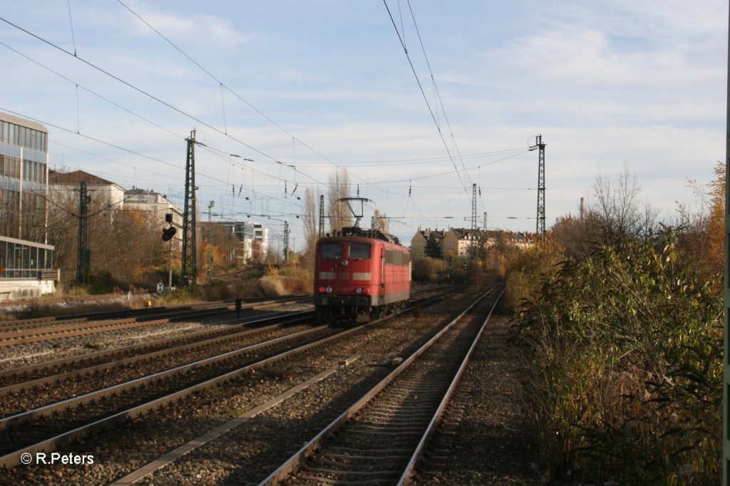 Nachschuss von 151 166-6 am Heimeranplatz in Mnchen. 04.11.10