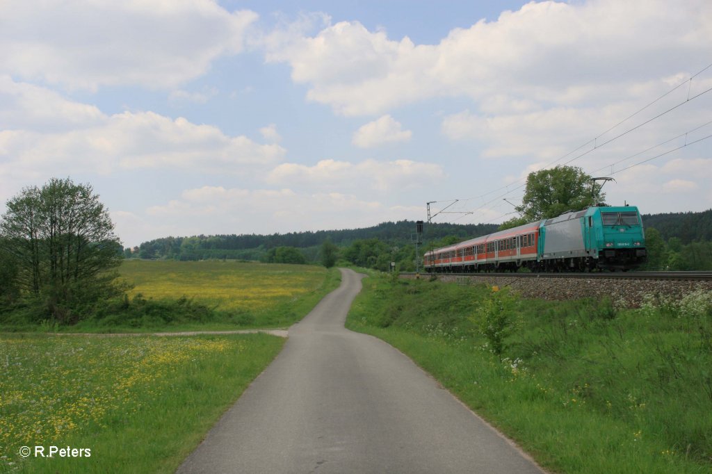 Nachschuss von 185 616-0 mit S3 39340 nach Nrnberg. 13.05.11